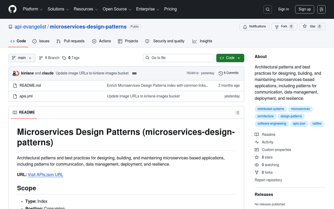 Microservices Design Patterns screenshot