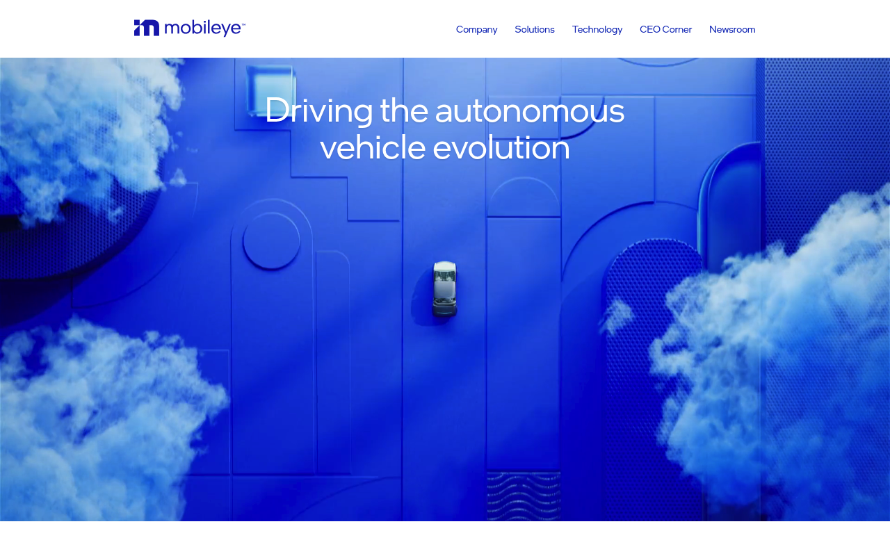 Mobileye screenshot