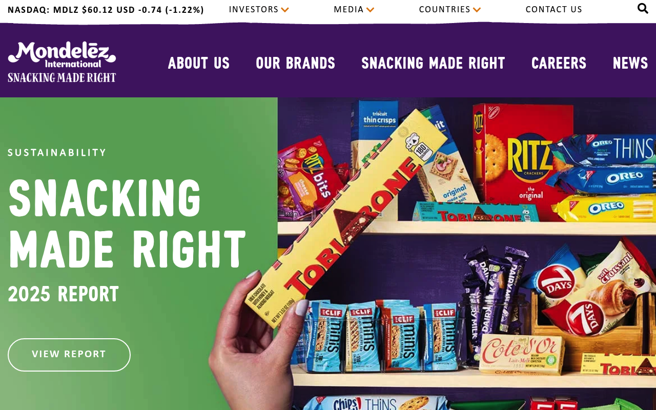 Mondelez screenshot