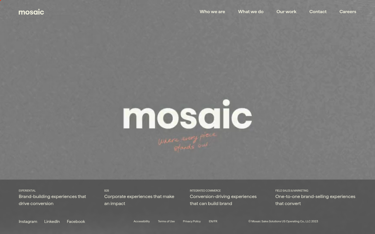 Mosaic screenshot