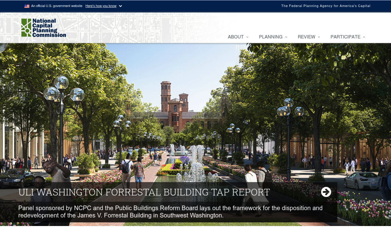 National Capital Planning Commission screenshot