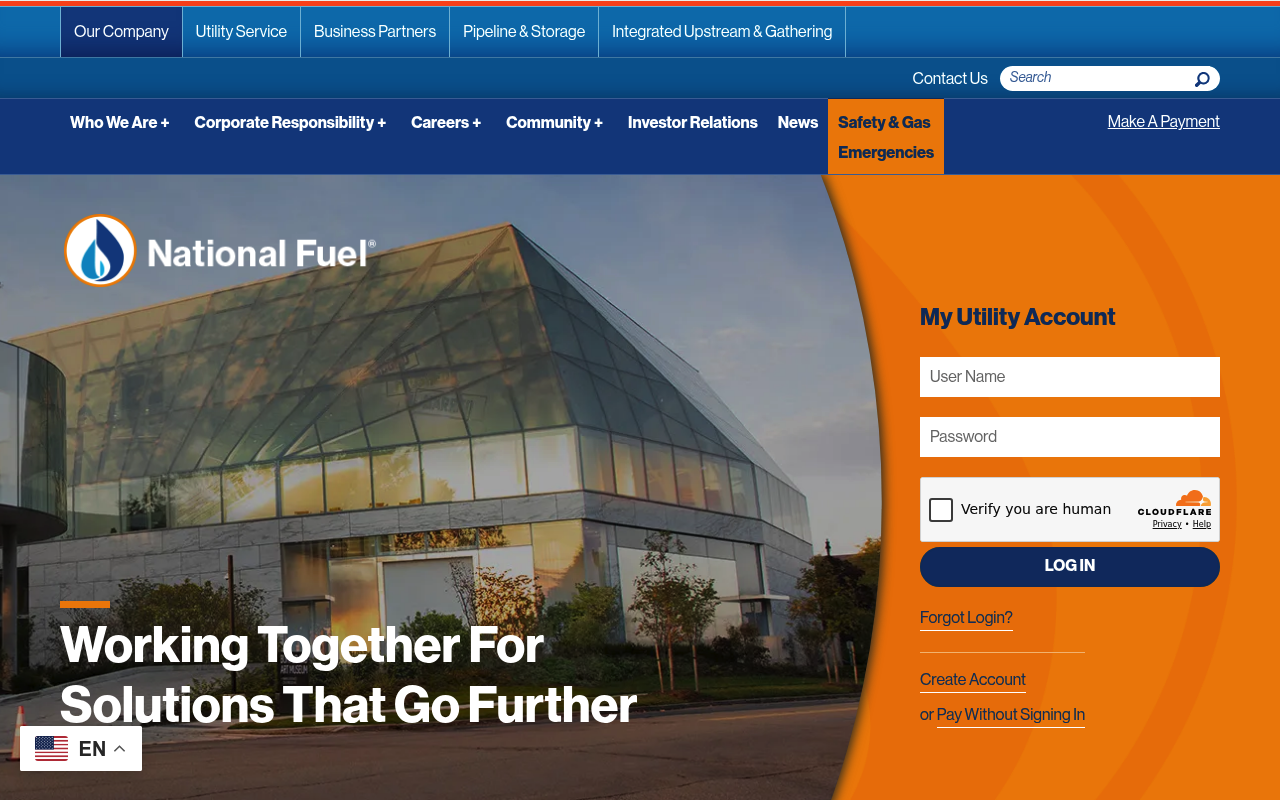 National Fuel Gas Company screenshot