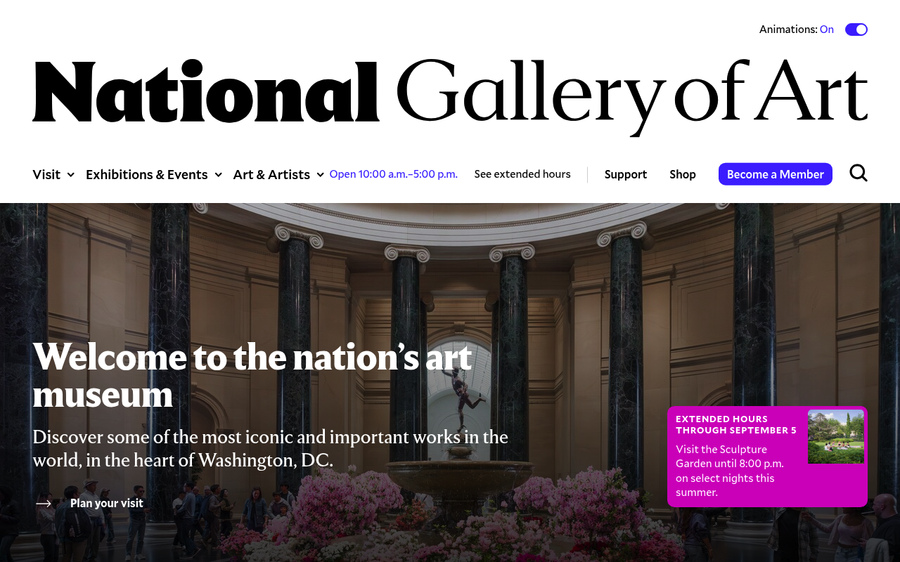 National Gallery of Art screenshot