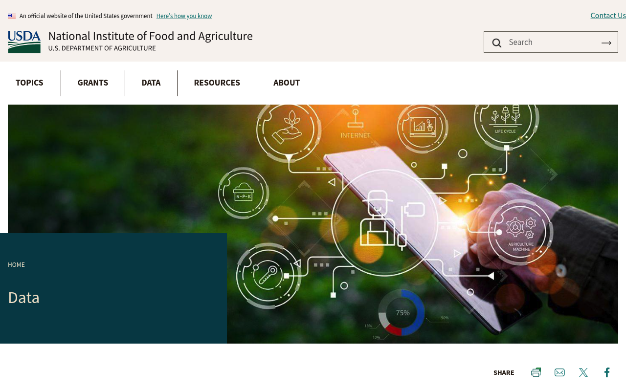 National Institute of Food and Agriculture screenshot