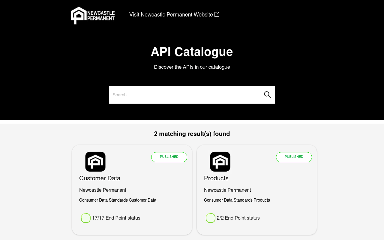 Newcastle Permanent Building Society screenshot