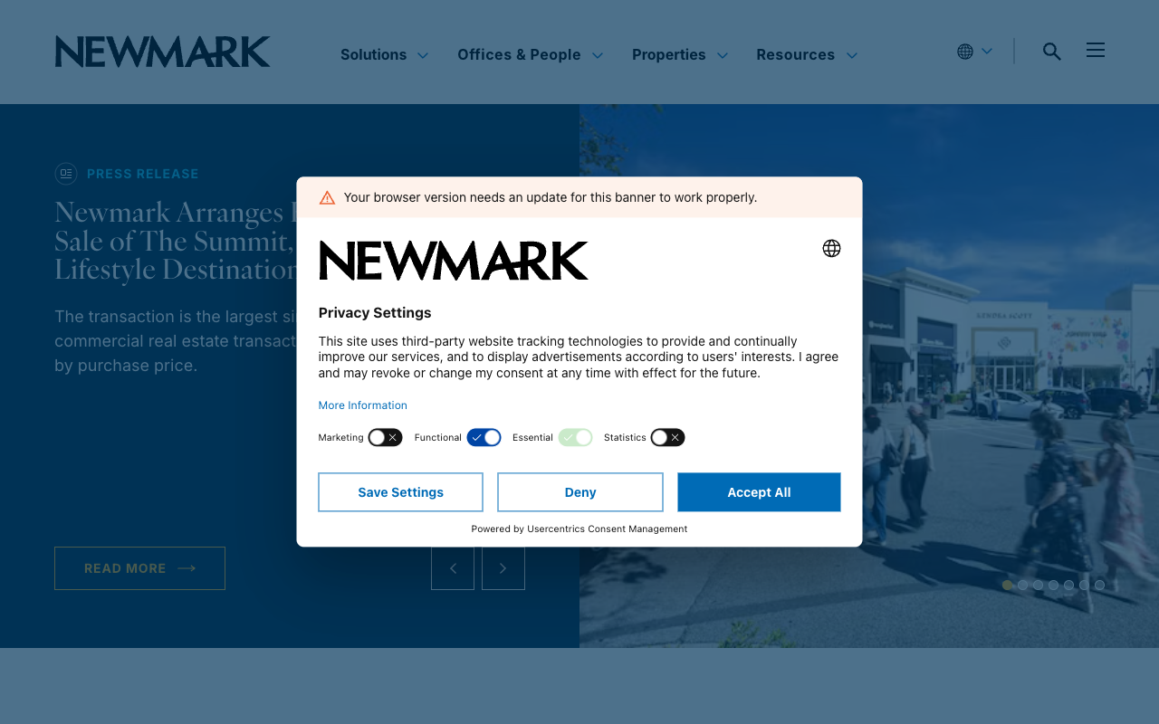 Newmark Group screenshot