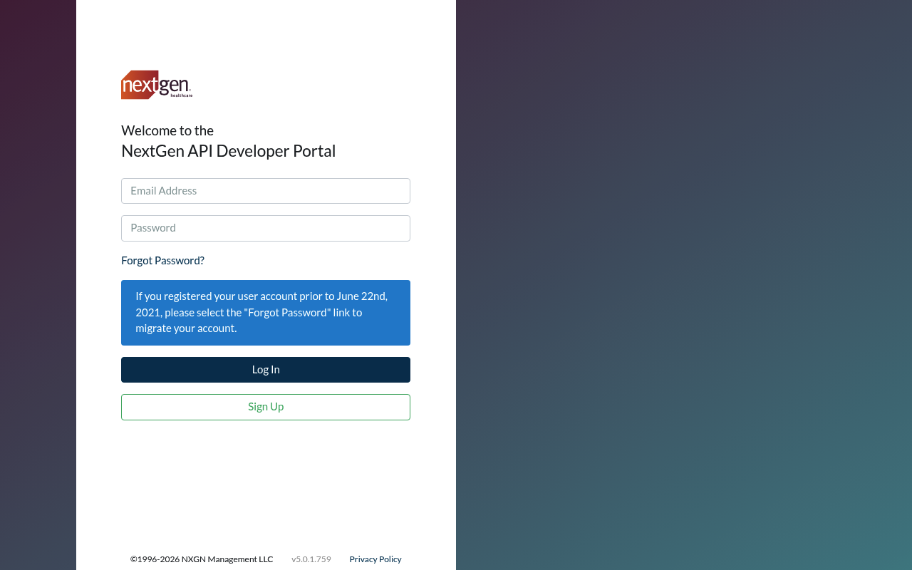 NextGen Healthcare website screenshot