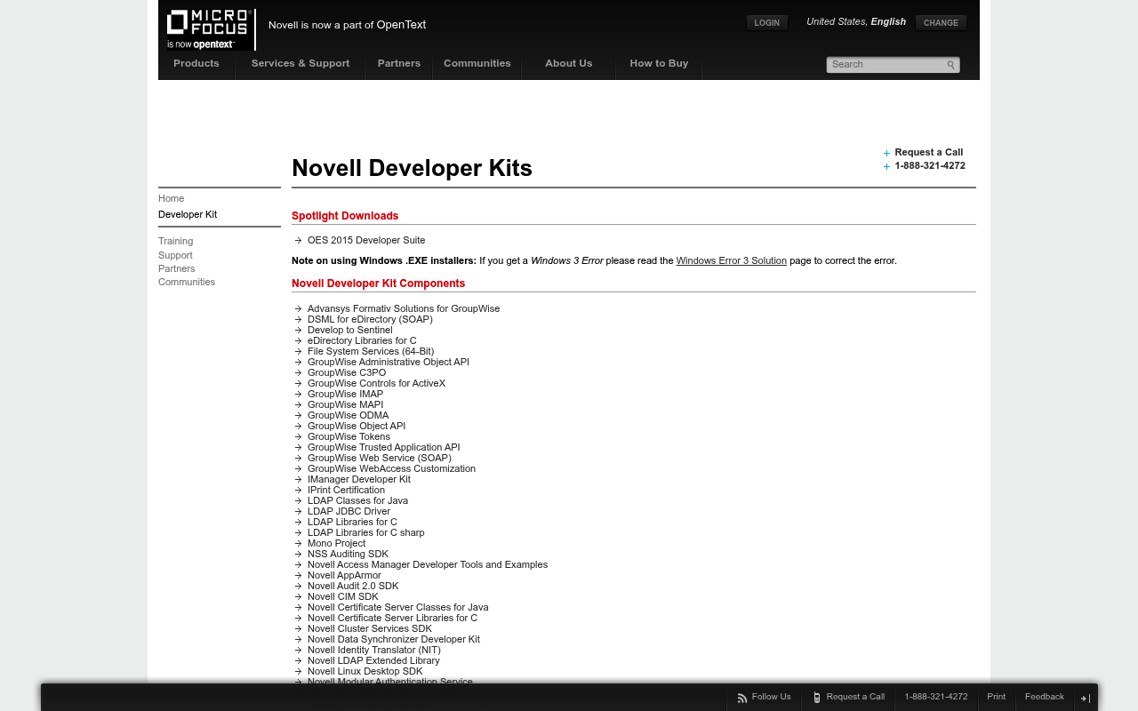 Novell screenshot