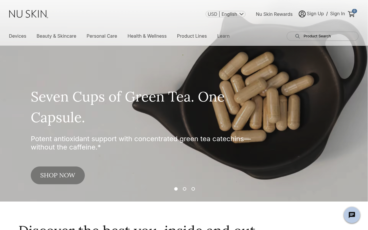 Nu Skin Enterprises screenshot