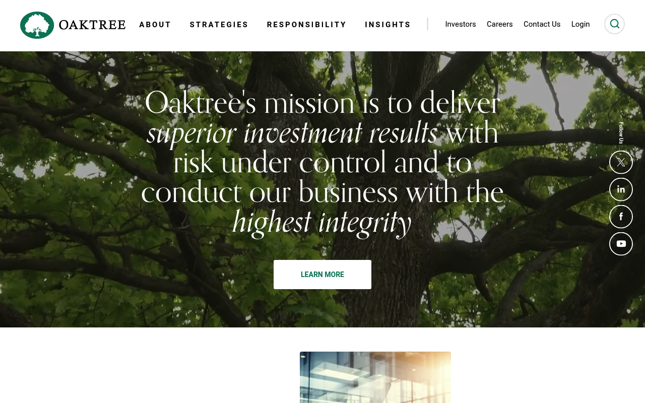Oaktree Capital Group screenshot