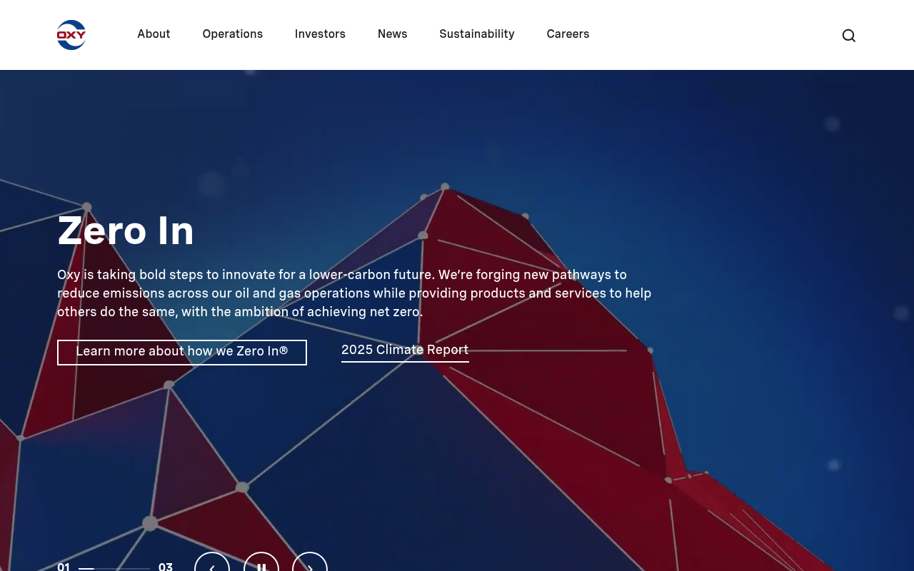 Occidental Petroleum screenshot
