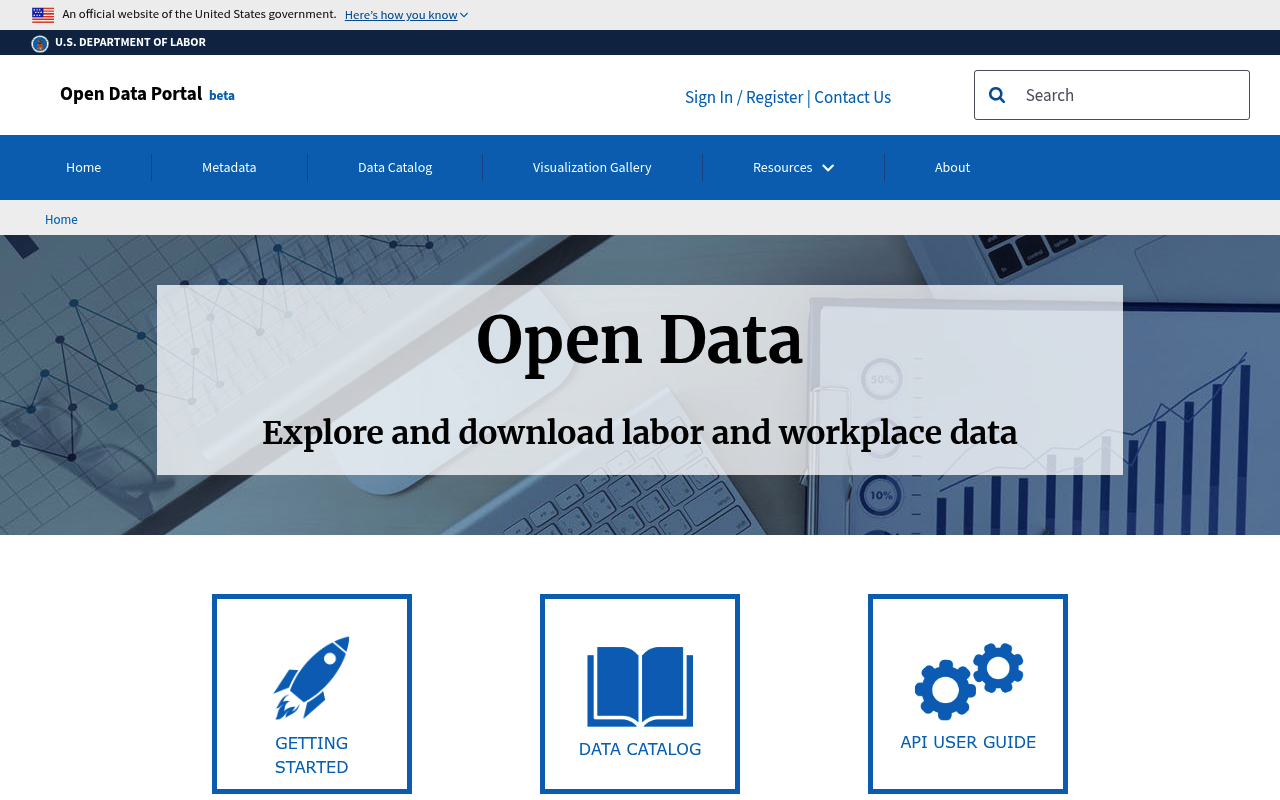Occupational Safety and Health Administration screenshot