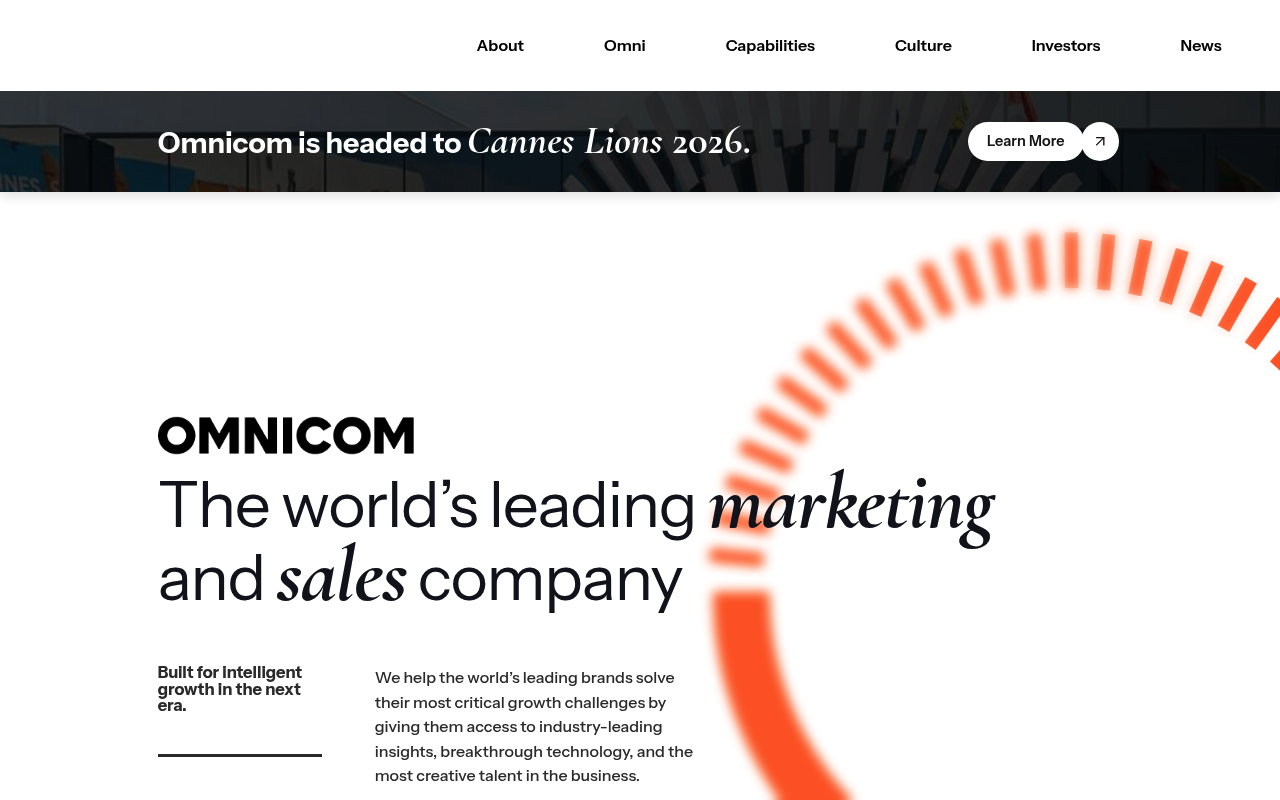 Omnicom Group screenshot