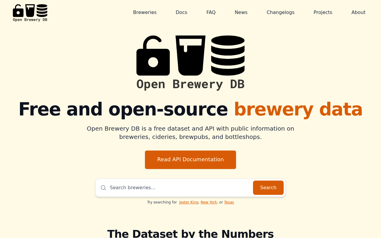 Open Brewery DB screenshot