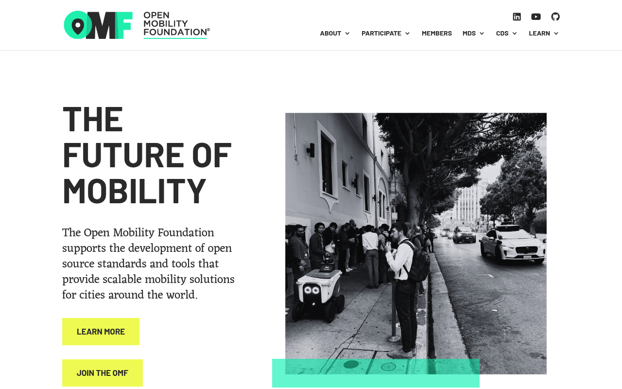 Open Mobility Foundation website screenshot