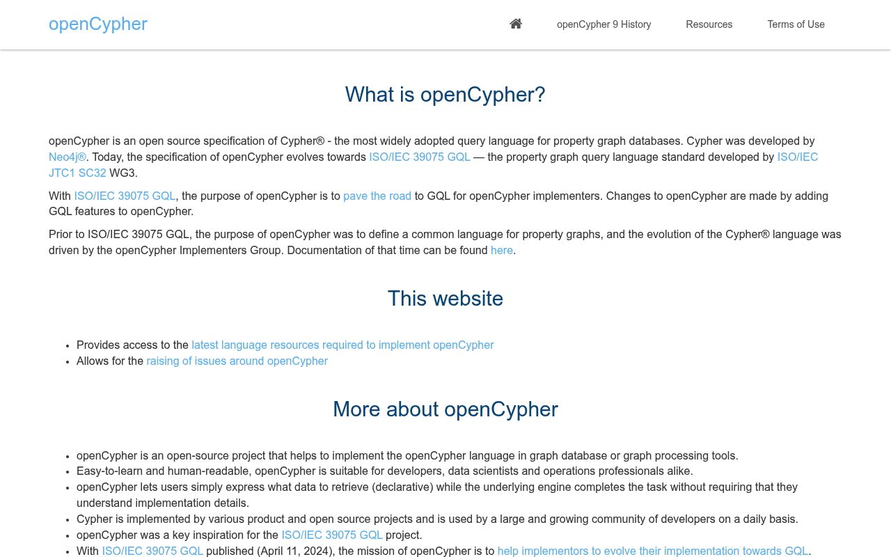 openCypher screenshot
