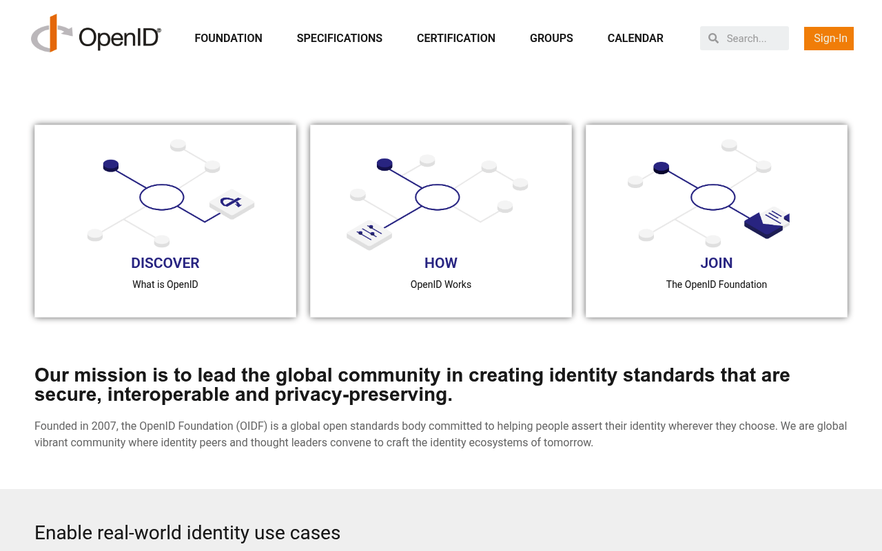 OpenID Connect screenshot