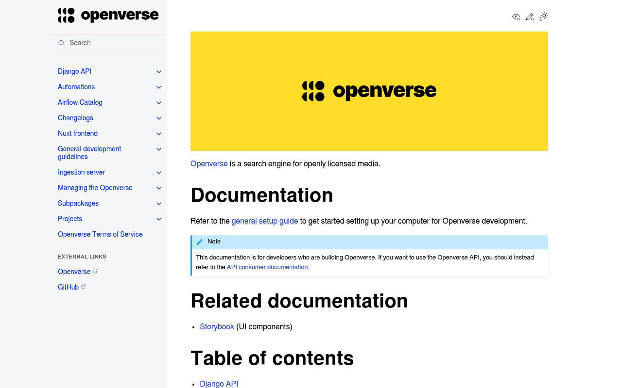 Openverse screenshot