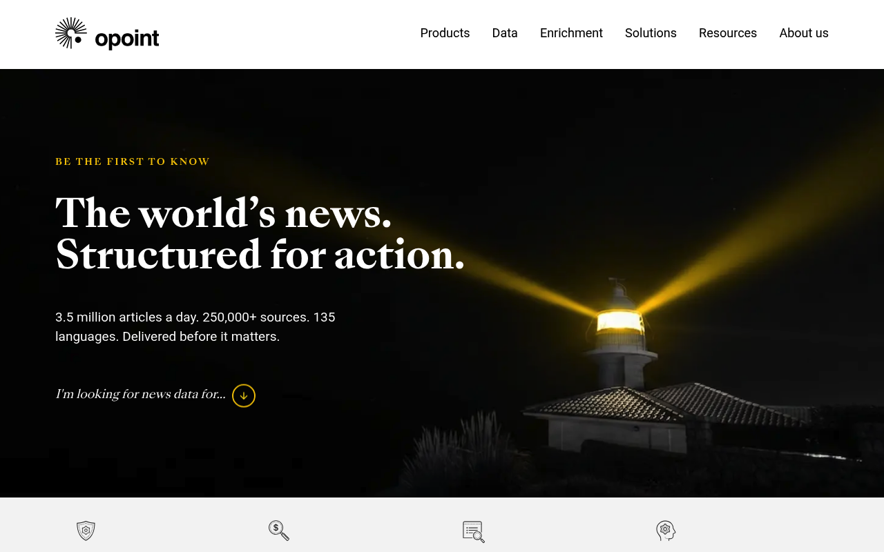 Opoint website screenshot