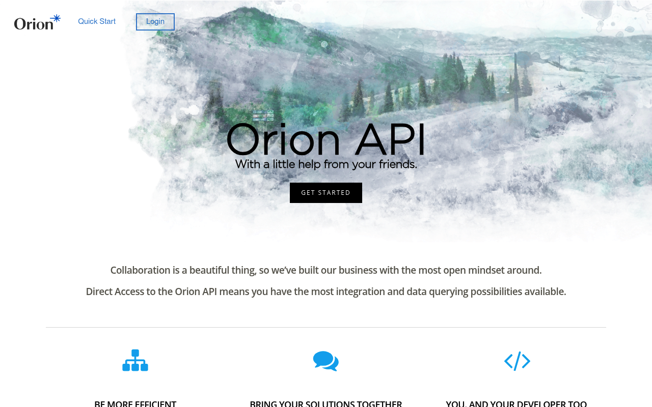 Orion Advisor Solutions website screenshot