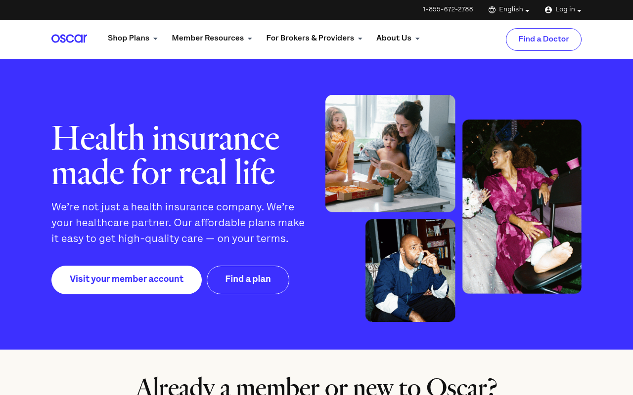 Oscar Health screenshot