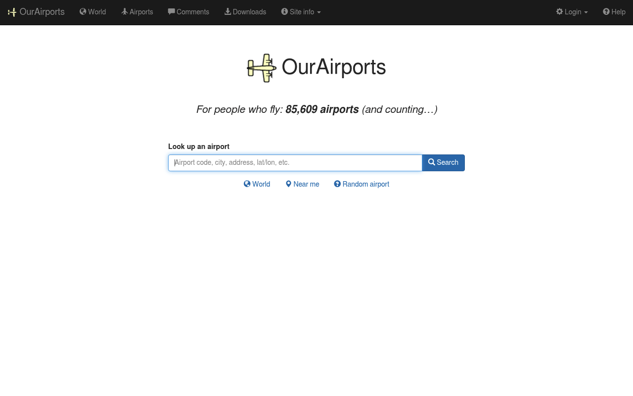 OurAirports screenshot