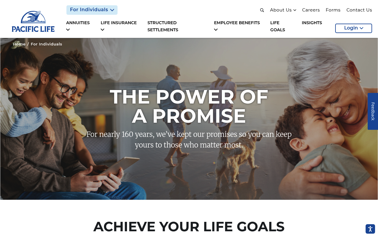 Pacific Life screenshot