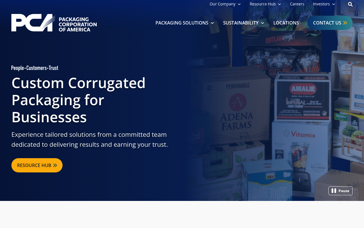 Packaging Corporation of America screenshot