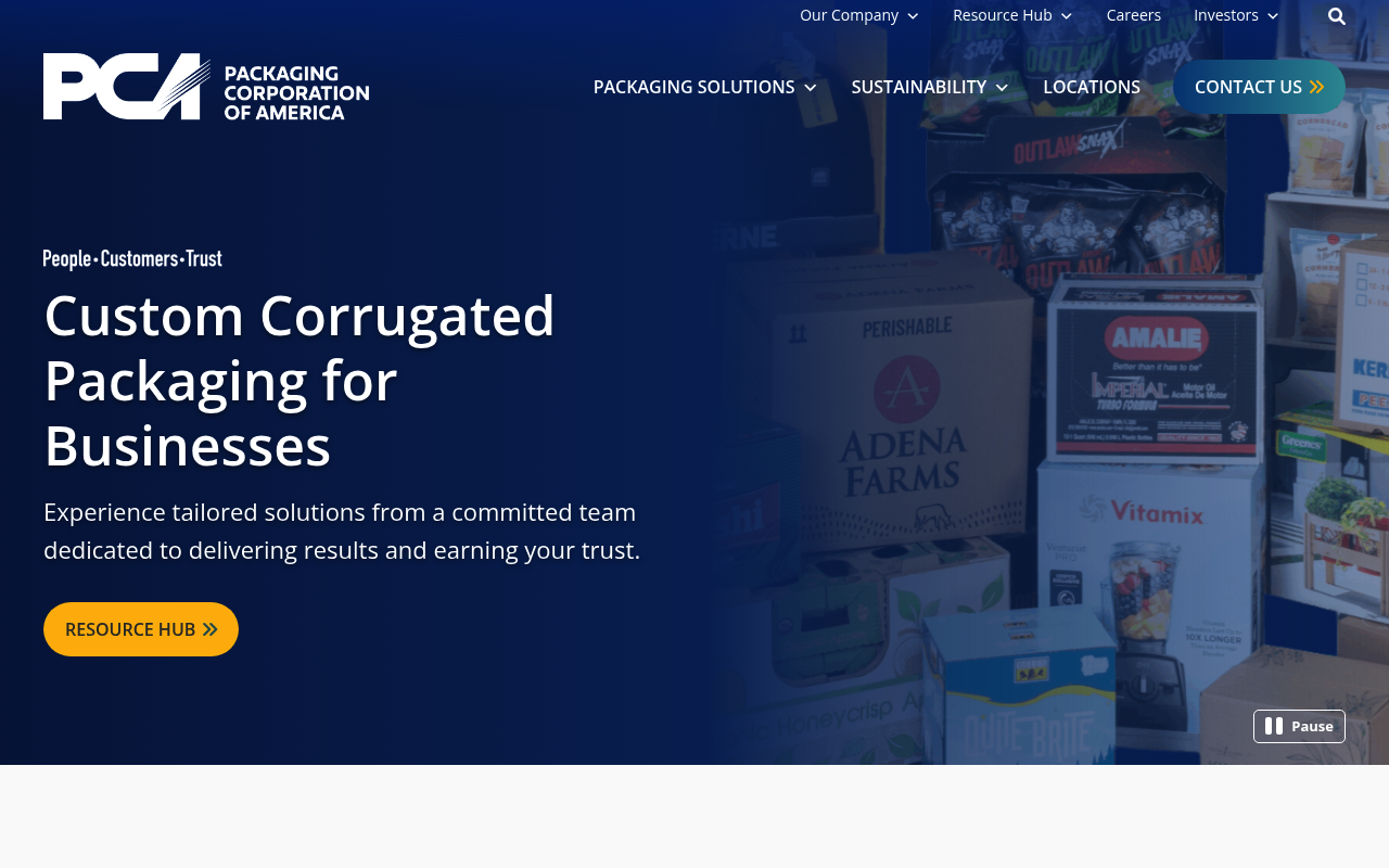Packaging Corporation of America screenshot