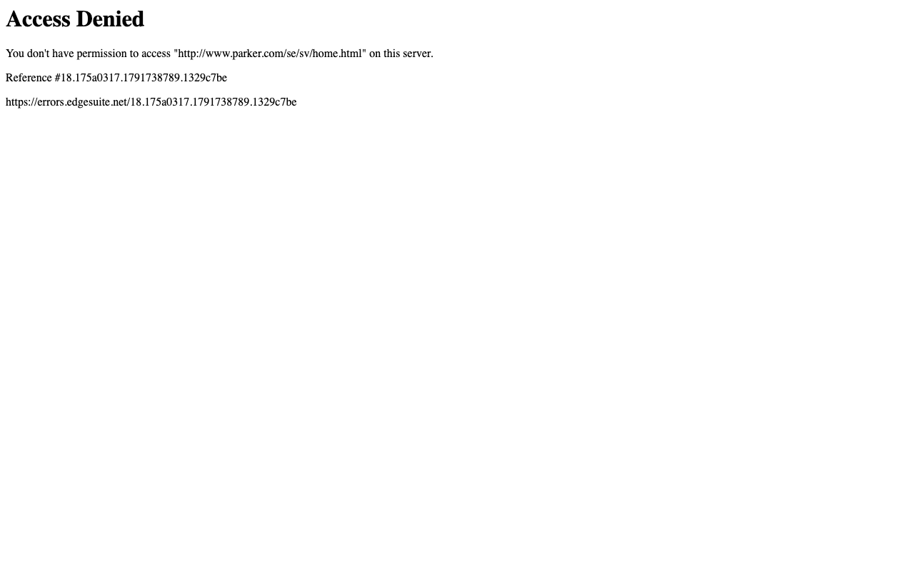 Parker Hannifin screenshot
