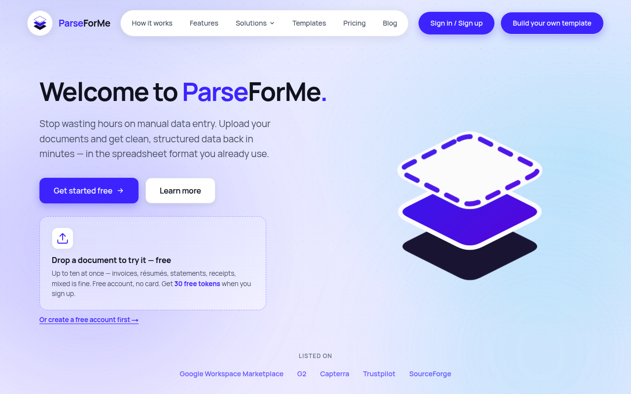 ParseForMe screenshot