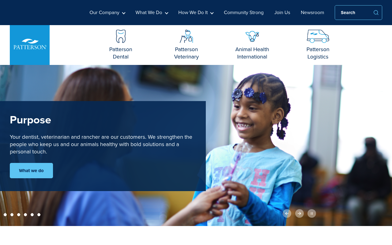 Patterson Companies screenshot