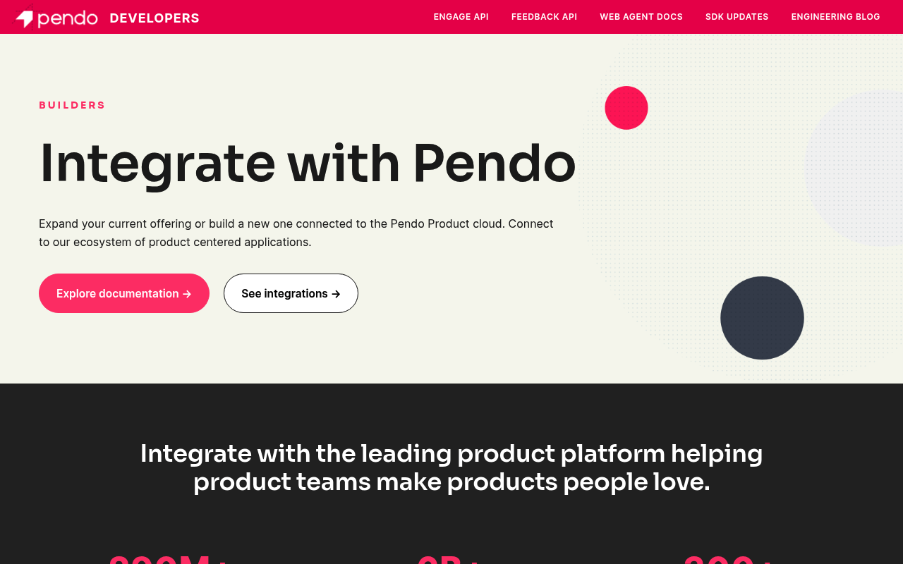 Pendo.io screenshot