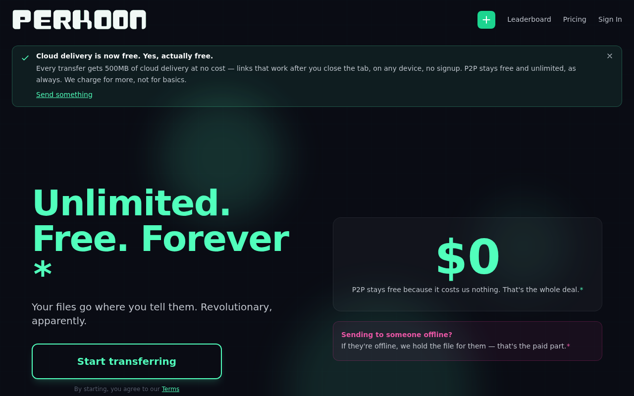 Perkoon screenshot