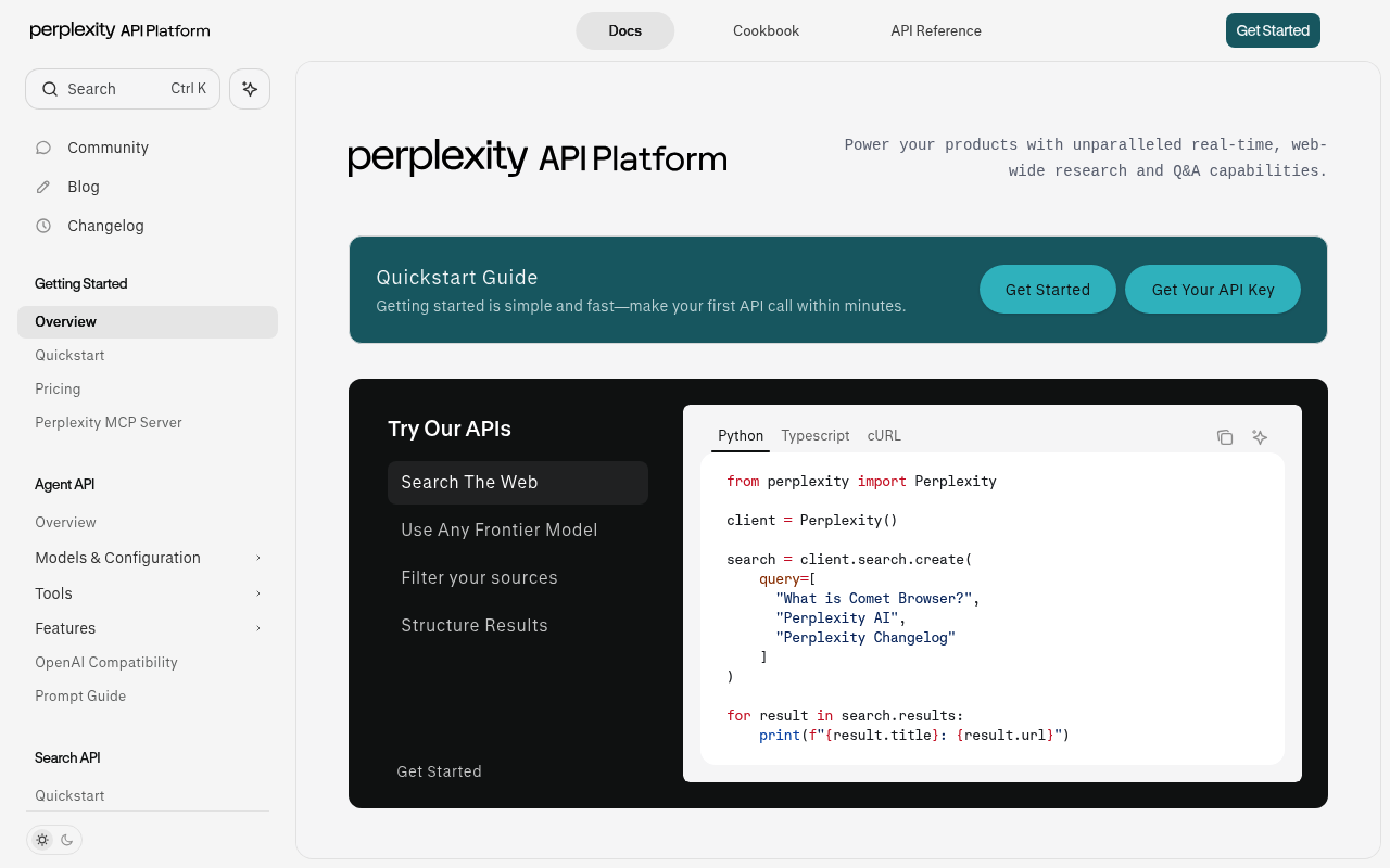 Perplexity screenshot