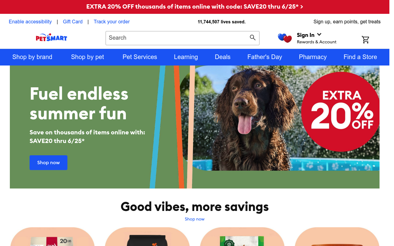 PetSmart screenshot