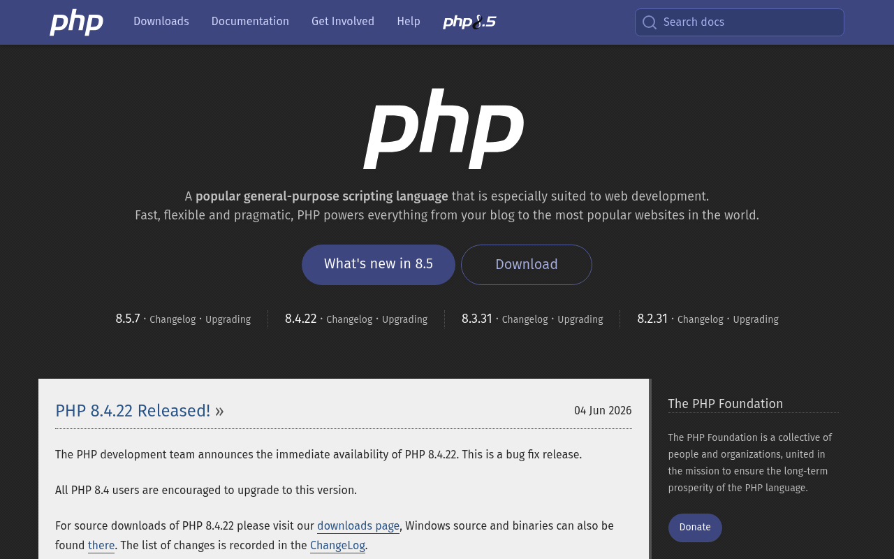 PHP screenshot