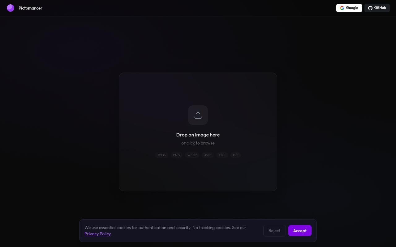 Pictomancer.ai website screenshot