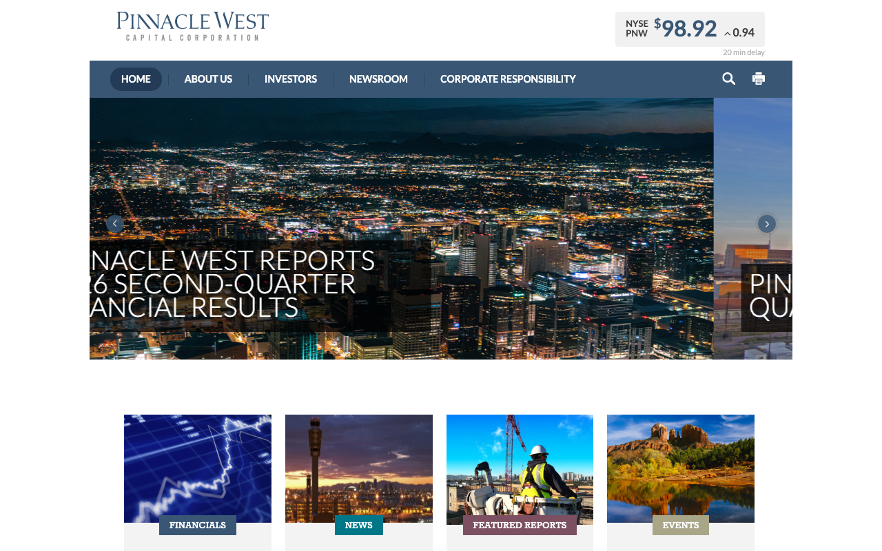 Pinnacle West Capital screenshot