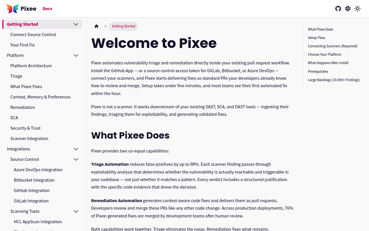 Pixee screenshot