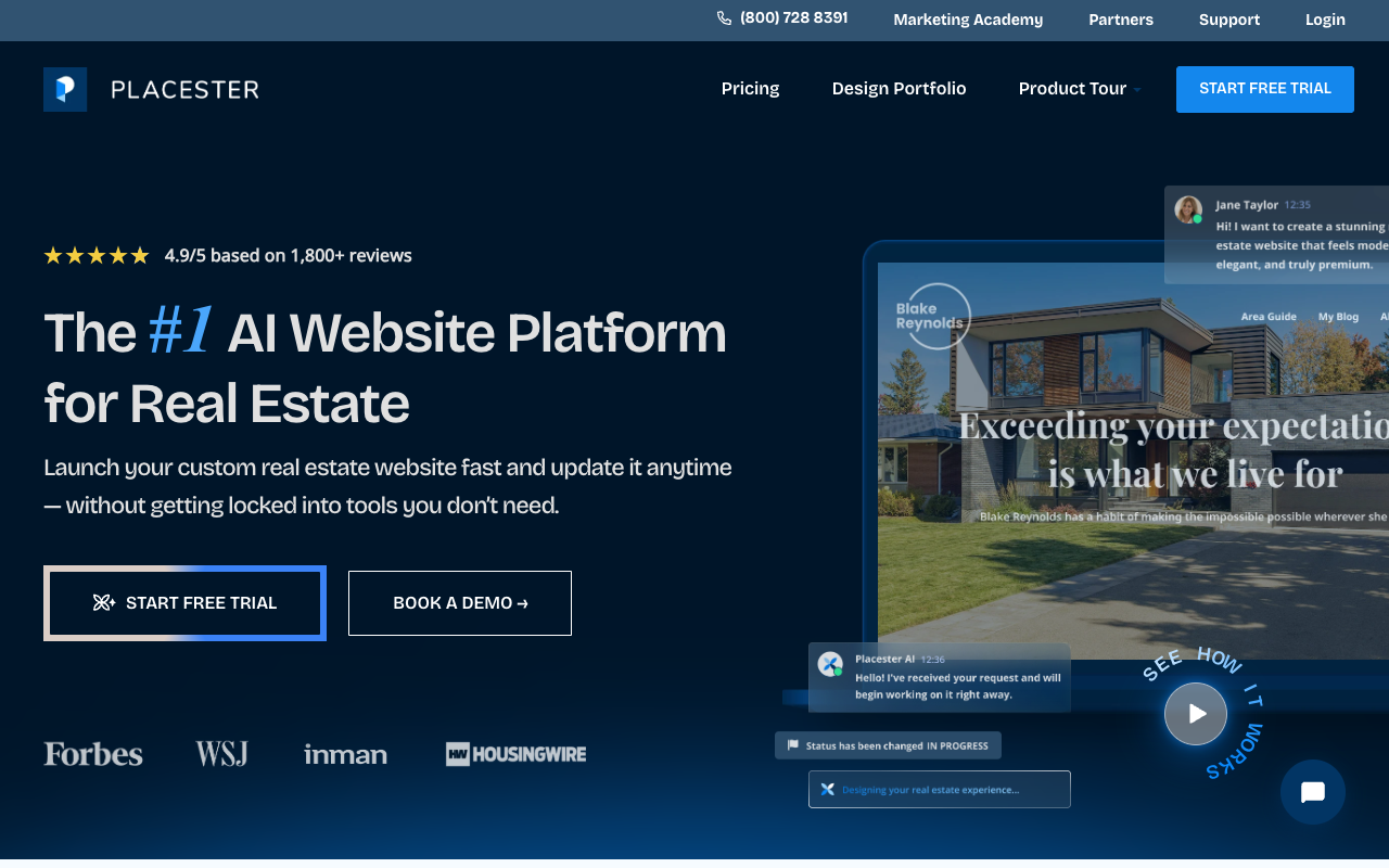 Placester screenshot