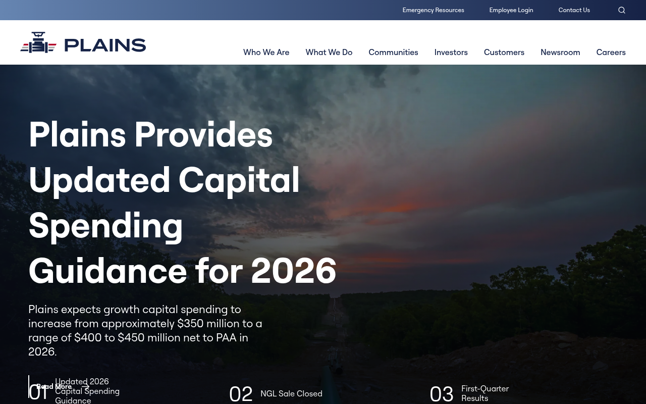 Plains GP Holdings screenshot