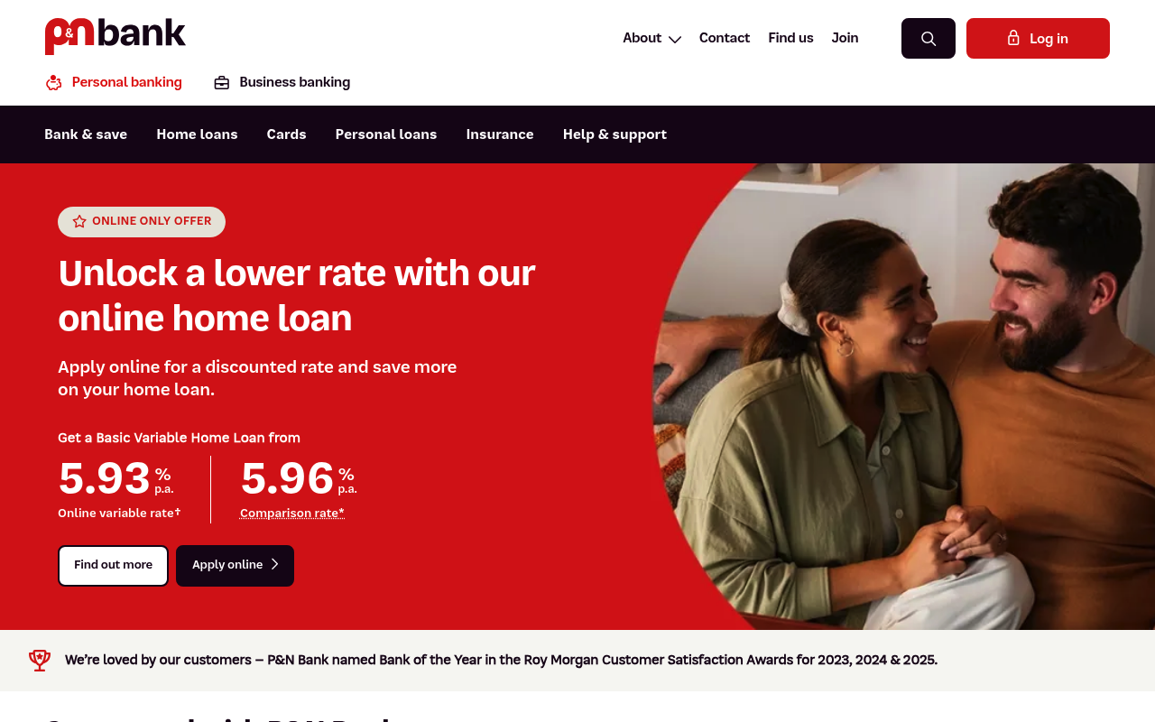 P&N Bank screenshot