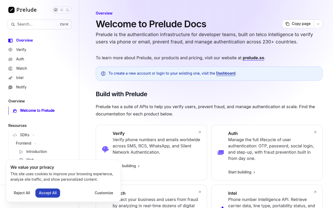 Prelude screenshot