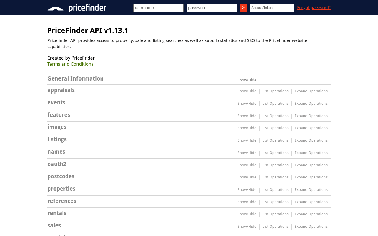 Pricefinder screenshot