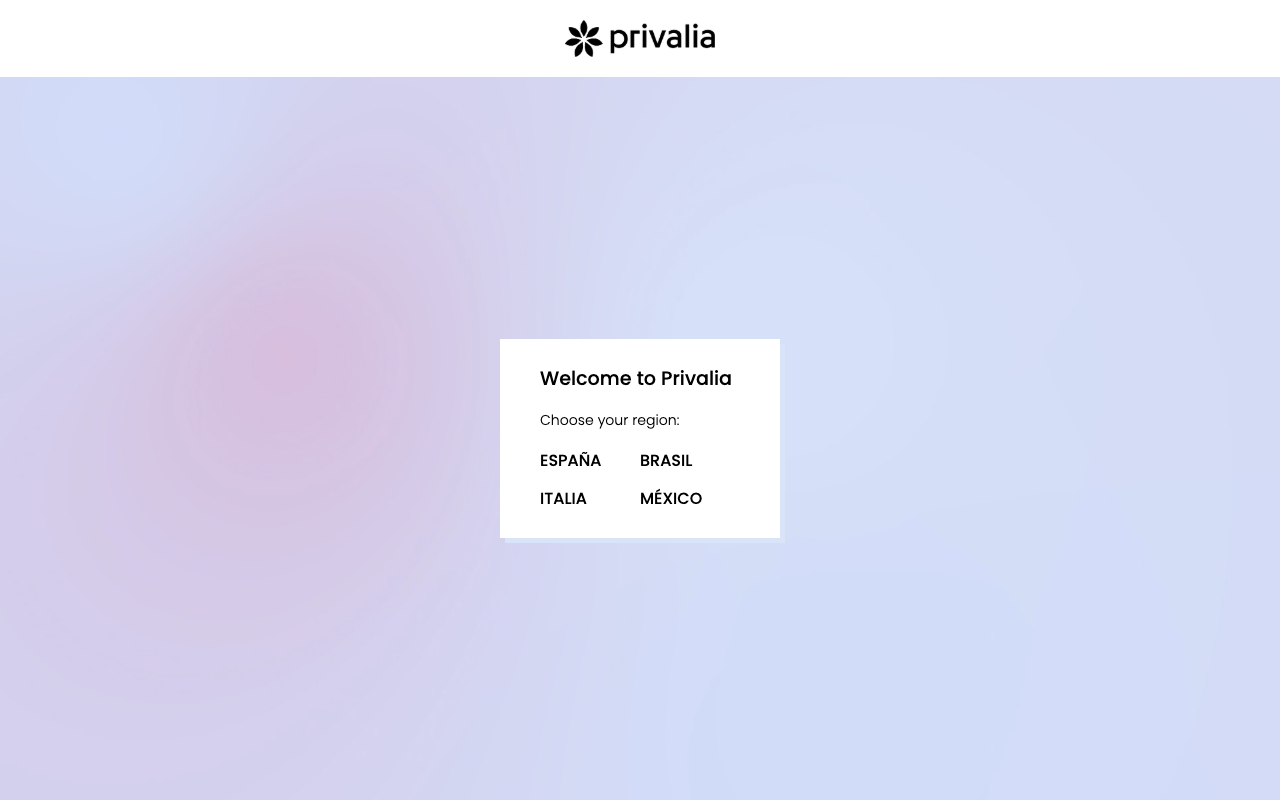 Privalia screenshot