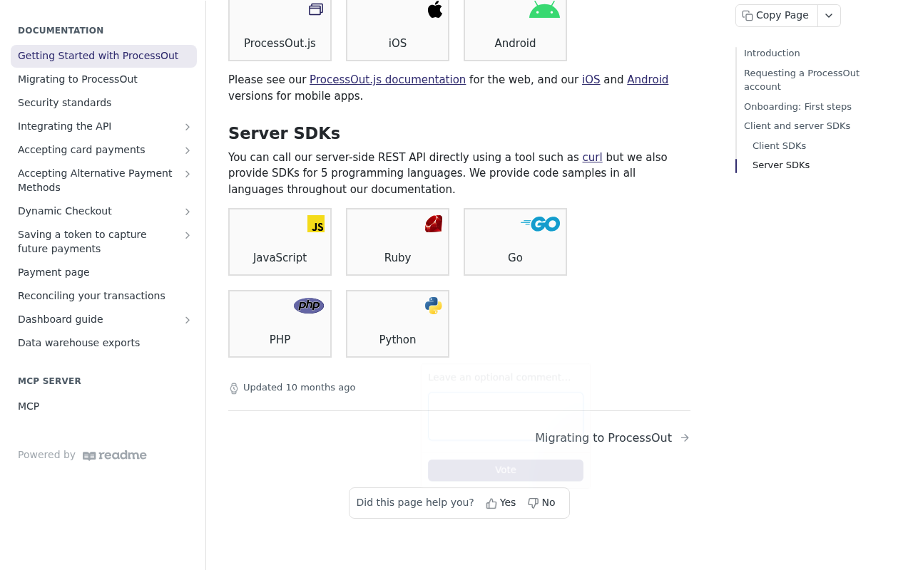 ProcessOut screenshot