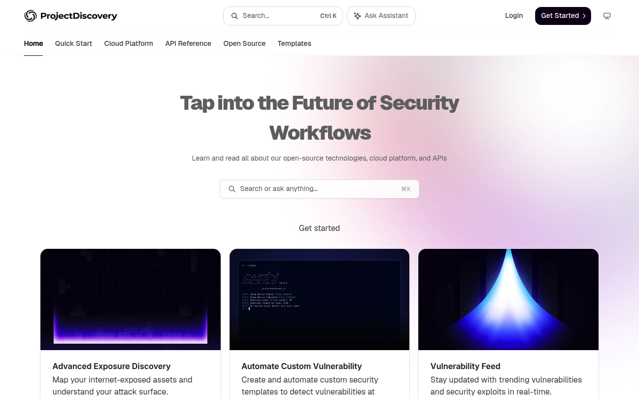 ProjectDiscovery screenshot