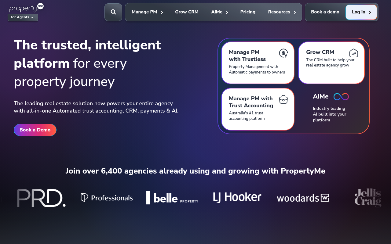 PropertyMe screenshot