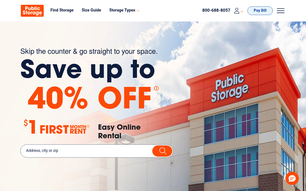 Public Storage screenshot
